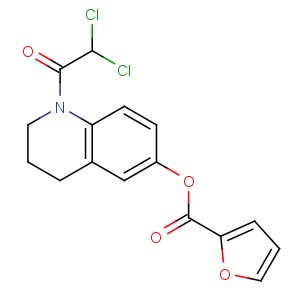 CAS No:62265-68-3 [1-(2,2-dichloroacetyl)-3,4-dihydro-2H-quinolin-6-yl]<br />furan-2-carboxylate