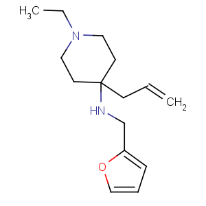 CAS No:6228-77-9 1-ethyl-N-(furan-2-ylmethyl)-4-prop-2-enylpiperidin-4-amine