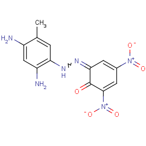 CAS No:6247-27-4 (6E)-6-[(2,4-diamino-5-methylphenyl)hydrazinylidene]-2,<br />4-dinitrocyclohexa-2,4-dien-1-one