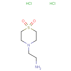 CAS No:625106-56-1 4-Thiomorpholineethanamine,1,1-dioxide, hydrochloride (1:2)