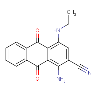CAS No:62570-50-7 1-amino-4-(ethylamino)-9,10-dioxoanthracene-2-carbonitrile