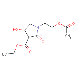 CAS No:62613-79-0 ethyl 1-(2-acetyloxyethyl)-4-hydroxy-2-oxopyrrolidine-3-carboxylate