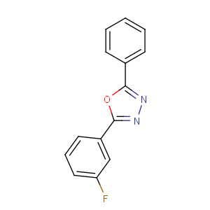 CAS No:62681-97-4 2-(3-fluorophenyl)-5-phenyl-1,3,4-oxadiazole