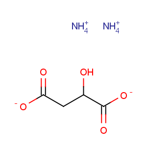 CAS No:6283-27-8 Butanedioic acid,2-hydroxy-, ammonium salt (1:2)