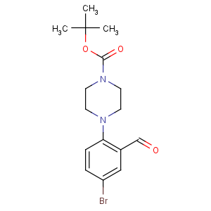 CAS No:628326-05-6 tert-butyl 4-(4-bromo-2-formylphenyl)piperazine-1-carboxylate