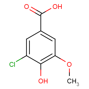 CAS No:62936-23-6 3-chloro-4-hydroxy-5-methoxybenzoic acid