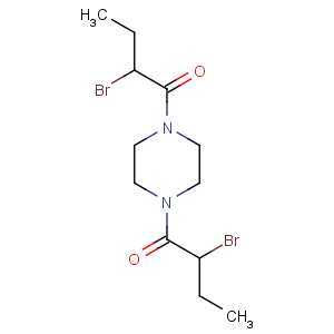 CAS No:6303-01-1 Piperazine,1,4-bis(2-bromo-1-oxobutyl)- (9CI)