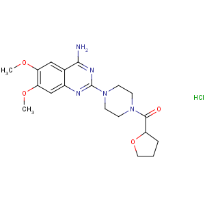 CAS No:63074-08-8 [4-(4-amino-6,<br />7-dimethoxyquinazolin-2-yl)piperazin-1-yl]-(oxolan-2-yl)methanone
