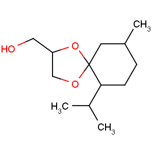 CAS No:63187-91-7 (9-methyl-6-propan-2-yl-1,4-dioxaspiro[4.5]decan-3-yl)methanol