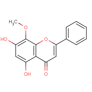 CAS No:632-85-9 5,7-dihydroxy-8-methoxy-2-phenylchromen-4-one