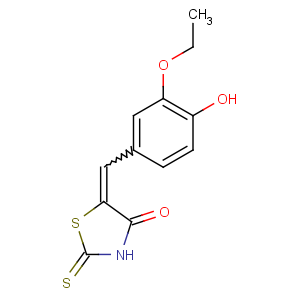 CAS No:6322-57-2 4-Thiazolidinone,5-[(3-ethoxy-4-hydroxyphenyl)methylene]-2-thioxo-