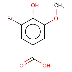 CAS No:6324-52-3 Benzoic acid,3-bromo-4-hydroxy-5-methoxy-