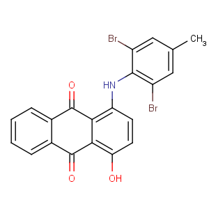 CAS No:63512-13-0 1-(2,6-dibromo-4-methylanilino)-4-hydroxyanthracene-9,10-dione