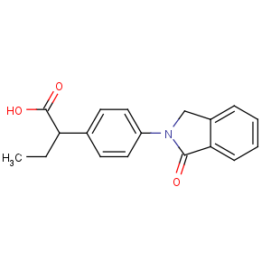 CAS No:63610-08-2 2-[4-(3-oxo-1H-isoindol-2-yl)phenyl]butanoic acid
