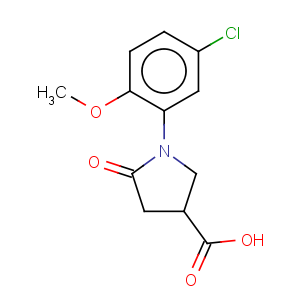 CAS No:63675-21-8 3-Pyrrolidinecarboxylicacid, 1-(5-chloro-2-methoxyphenyl)-5-oxo-