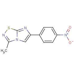 CAS No:63682-73-5 3-methyl-6-(4-nitrophenyl)imidazo[1,2-d][1,2,4]thiadiazole