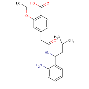 CAS No:637301-29-2 4-[2-[[(1S)-1-(2-aminophenyl)-3-methylbutyl]amino]-2-oxoethyl]-2-<br />ethoxybenzoic acid