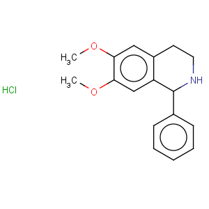 CAS No:63768-20-7 Isoquinoline,1,2,3,4-tetrahydro-6,7-dimethoxy-1-phenyl-, hydrochloride (1:1)