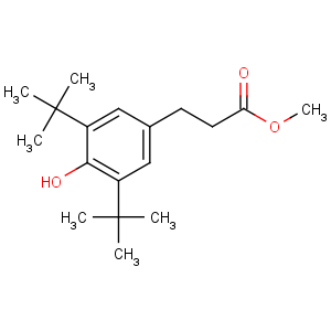 CAS No:6386-38-5 methyl 3-(3,5-ditert-butyl-4-hydroxyphenyl)propanoate