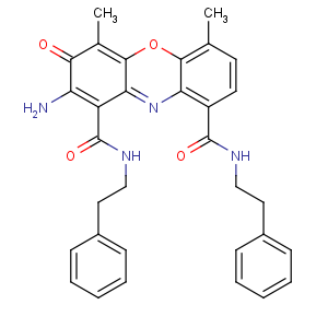 CAS No:63879-43-6 3H-Phenoxazine-1,9-dicarboxamide,2-amino-4,6-dimethyl-3-oxo-N1,N9-bis(2-phenylethyl)-