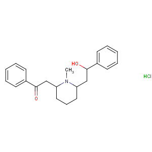 CAS No:63990-84-1 Ethanone,2-[6-(2-hydroxy-2-phenylethyl)-1-methyl-2-piperidinyl]-1-phenyl-, hydrochloride(1:1)