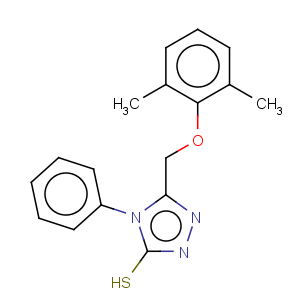 CAS No:64013-53-2 3H-1,2,4-Triazole-3-thione,5-[(2,6-dimethylphenoxy)methyl]-2,4-dihydro-4-phenyl-