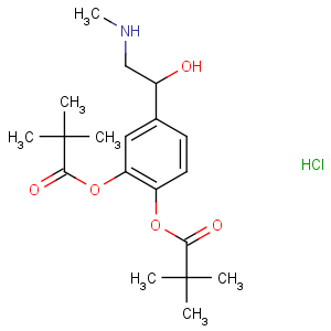 CAS No:64019-93-8 [2-(2,2-dimethylpropanoyloxy)-4-[1-hydroxy-2-(methylamino)ethyl]phenyl]<br />2,2-dimethylpropanoate