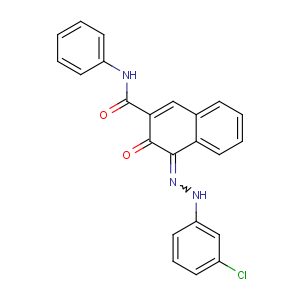 CAS No:6410-27-1 (4E)-4-[(3-chlorophenyl)hydrazinylidene]-3-oxo-N-phenylnaphthalene-2-<br />carboxamide