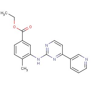 CAS No:641569-97-3 ethyl 4-methyl-3-[(4-pyridin-3-ylpyrimidin-2-yl)amino]benzoate