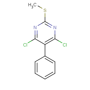 CAS No:64415-11-8 4,6-dichloro-2-methylsulfanyl-5-phenylpyrimidine
