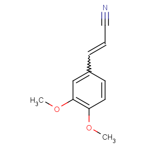 CAS No:6443-72-7 (E)-3-(3,4-dimethoxyphenyl)prop-2-enenitrile