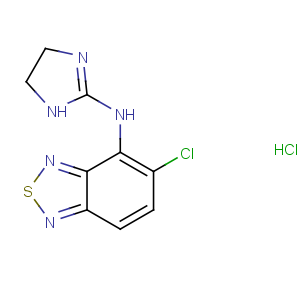 CAS No:64461-82-1 5-chloro-N-(4,5-dihydro-1H-imidazol-2-yl)-2,1,<br />3-benzothiadiazol-4-amine
