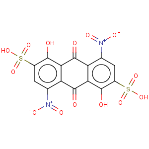 CAS No:6449-09-8 2,6-Anthracenedisulfonicacid, 9,10-dihydro-1,5-dihydroxy-4,8-dinitro-9,10-dioxo-