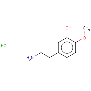 CAS No:645-33-0 Phenol,5-(2-aminoethyl)-2-methoxy-, hydrochloride (1:1)