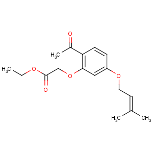 CAS No:64506-46-3 ethyl 2-[2-acetyl-5-(3-methylbut-2-enoxy)phenoxy]acetate