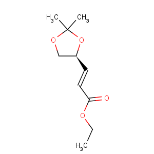 CAS No:64520-58-7 2-Propenoic acid,3-[(4S)-2,2-dimethyl-1,3-dioxolan-4-yl]-, ethyl ester, (2E)-