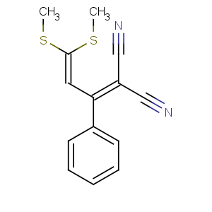 CAS No:64608-21-5 2-[3,3-bis(methylsulfanyl)-1-phenylprop-2-enylidene]propanedinitrile