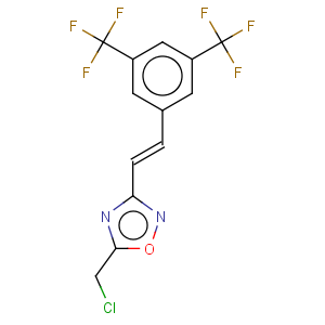 CAS No:646989-58-4 1,2,4-Oxadiazole,3-[2-[3,5-bis(trifluoromethyl)phenyl]ethenyl]-5-(chloromethyl)-