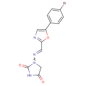 CAS No:64748-79-4 1-[[5-(4-bromophenyl)-1,3-oxazol-2-yl]methylideneamino]imidazolidine-2,<br />4-dione