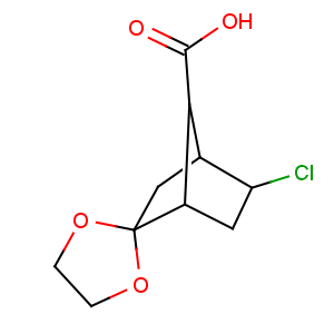 CAS No:64768-51-0 exo-2-Chloro-5,5-ethylenedioxy-bicyclo[2.2.1]heptane-syn-7-carboxylic acid