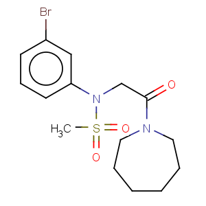 CAS No:6478-15-5 N-[2-(azepan-1-yl)-2-oxoethyl]-N-(3-bromophenyl)methanesulfonamide