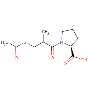 CAS No:64805-62-5 L-Proline,1-[3-(acetylthio)-2-methyl-1-oxopropyl]-