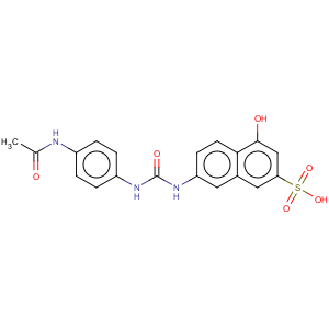 CAS No:6483-83-6 2-Naphthalenesulfonicacid, 7-[[[[4-(acetylamino)phenyl]amino]carbonyl]amino]-4-hydroxy-