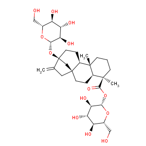 CAS No:64849-39-4 Kaur-16-en-18-oic acid,13-(b-D-glucopyranosyloxy)-, b-D-glucopyranosyl ester, (4a)-