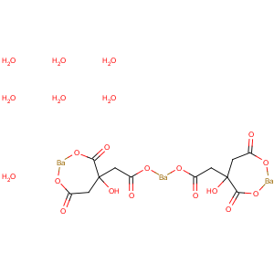 CAS No:6487-29-2 1,2,3-Propanetricarboxylicacid, 2-hydroxy-, barium salt, hydrate (2:3:7)