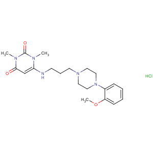 CAS No:64887-14-5 6-[3-[4-(2-methoxyphenyl)piperazin-1-yl]propylamino]-1,<br />3-dimethylpyrimidine-2,4-dione