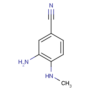 CAS No:64910-46-9 3-amino-4-(methylamino)benzonitrile