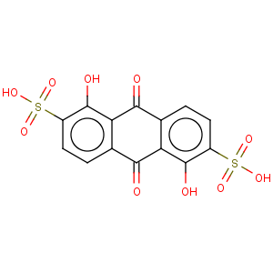 CAS No:6492-85-9 1,5-dihydroxy-9,10-dioxo-9,10-dihydroanthracene-2,6-disulfonic acid