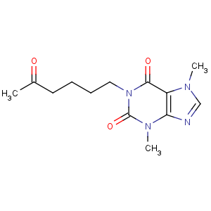 CAS No:6493-05-6 3,7-dimethyl-1-(5-oxohexyl)purine-2,6-dione