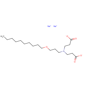 CAS No:64972-19-6 b-Alanine,N-(2-carboxyethyl)-N-[3-(decyloxy)propyl]-, sodium salt (1:1)